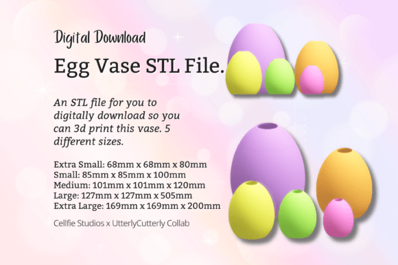 3D Printable Easter Egg Vase STL: A Versatile Digital Planter
