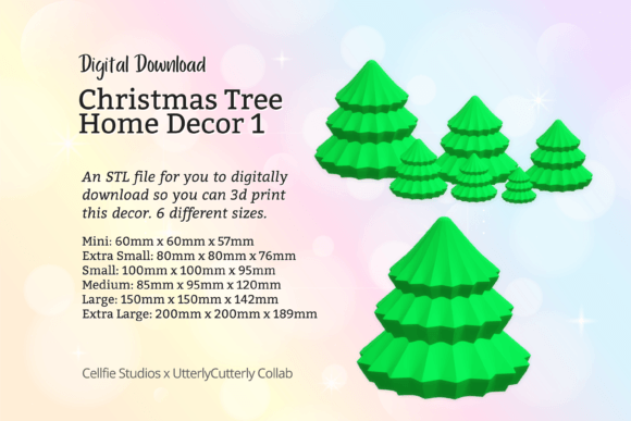 Christmas Tree 1 Home Decor STL File - D