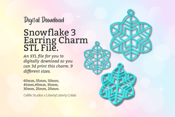 Create Winter Jewelry & Decor with This Snowflake STL