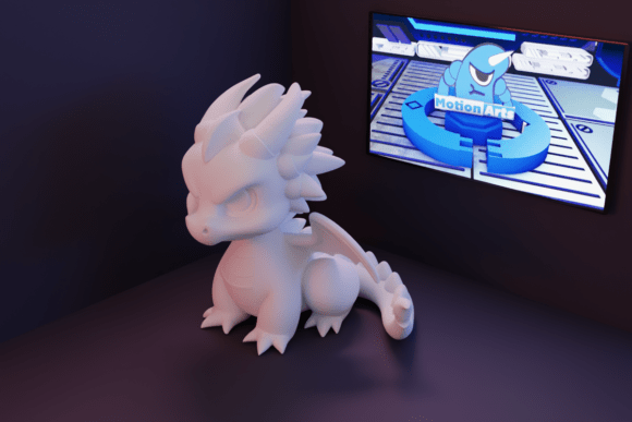 Dragon Cartoon: A Fun and Expressive 3D Model for Your Prints