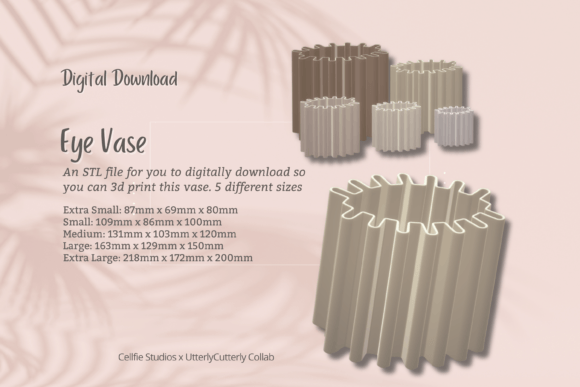 Eye Vase Planter Pot 1 STL File: Modern 3D Printable Decor