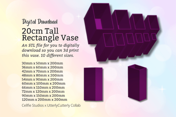 Modern 3D Printable Vase STL Files for Home Decor