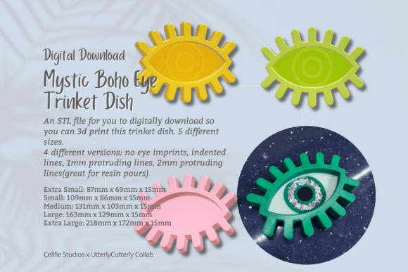 Mystic Eye Trinket Dish STL File: A Modern Digital Download