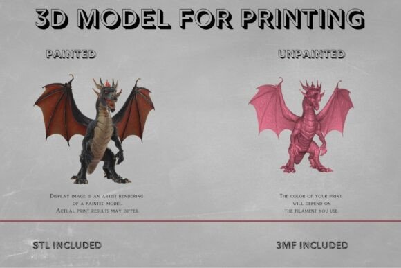 Six-Legged Mythical Dragon Model