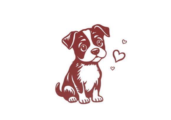 Wall Art Stylized Puppy Figurine: A Charming Canine Companion